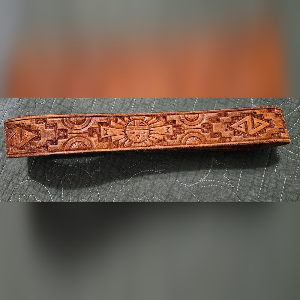 Vintage 60s/70s JCPenney Brown Leather Belt